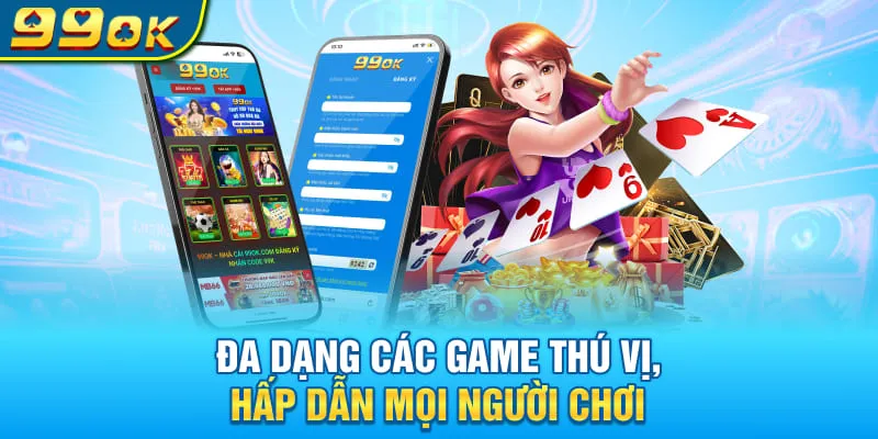 Đa dạng các game thú vị, hấp dẫn mọi người chơi